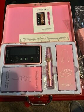 Professional Pink Digital Tattoo makeup Pen System